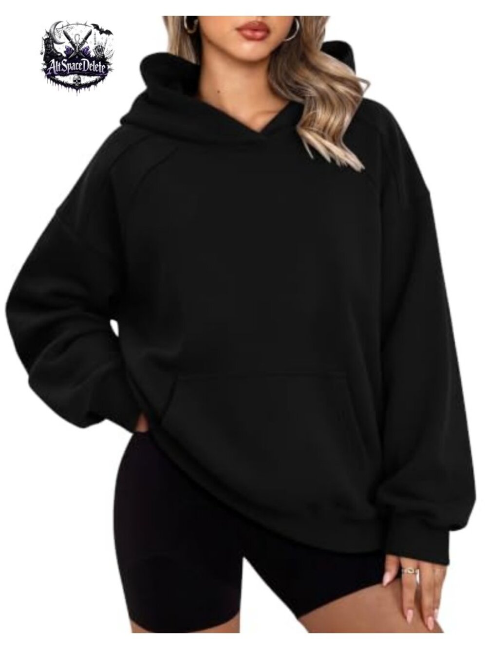 Oversized Hoodie Sweatshirt Pullover Fleece Kangaroo Pocket Hooded Top